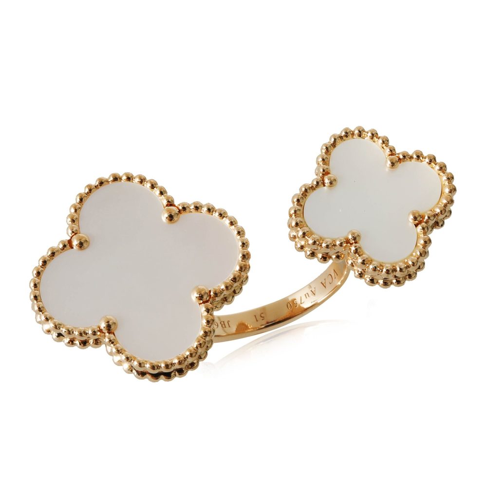 Van Cleef & Arpels Magic MOP Alhambra Ring in 18k - Picture 3 of 6